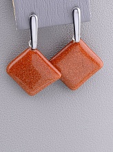 картинка Серьги 'Stainless Steel' Золотой Песок от магазина Wolves