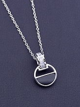 картинка Подвеска 'XUPING' Фианит 41 см (родий) от магазина Wolves