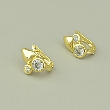 картинка Серьги 'XUPING' Фианит (позолота 18к (лимонная)) от магазина Wolves