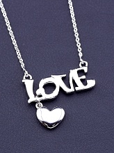 картинка Подвеска 'XUPING' 45 см (родий) от магазина Wolves