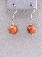 картинка Серьги 'SUNSTONES' Золотой Песок от магазина Wolves