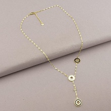 картинка Подвеска 'Stainless Steel' Эмаль 44 см (позолота 18к (лимонная)) от магазина Wolves