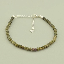 картинка Браслет 'SUNSTONES' Турмалин Серебро(925) 19 см от магазина Wolves