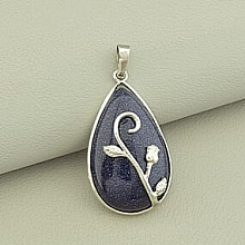 картинка Кулон Каирская ночь 40x23мм от магазина Wolves