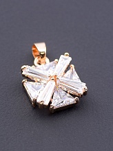 картинка Кулон 'FJ' (позолота 18к) от магазина Wolves