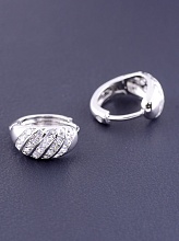 картинка Серьги 'XUPING' Фианит (родий) от магазина Wolves