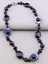 картинка Бусы Агат Чешский хрусталь Перламутр 58 см от магазина Wolves