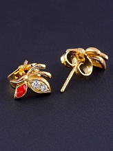 картинка Серьги 'XUPING' Фианит (позолота 18к) от магазина Wolves