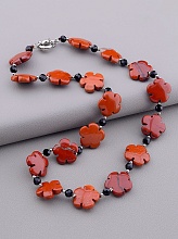 картинка Бусы Яшма Чешский хрусталь 50 см от магазина Wolves