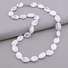 картинка Бусы Кахолонг 46 см от магазина Wolves