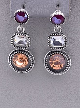 картинка Серьги 'Juleeze' Фианит (родий) от магазина Wolves