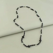 картинка Бусы 'SUNSTONES' Агат Горный хрусталь Чешский хрусталь 65 см от магазина Wolves