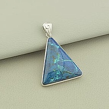 картинка Кулон Азурит 35х28мм (Серебро(925)) от магазина Wolves