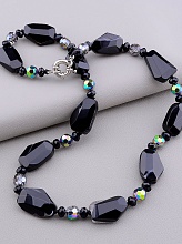 картинка Бусы Агат Чешский хрусталь 60 см от магазина Wolves