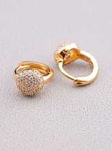 картинка Серьги Фианит 'XUPING' (позолота 18к) от магазина Wolves