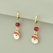 картинка Серьги 'SUNSTONES' Чешский хрусталь (позолота 18к (лимонная)) от магазина Wolves