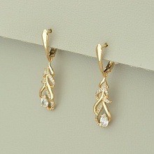 картинка Серьги 'XUPING' Фианит (позолота 18к) от магазина Wolves