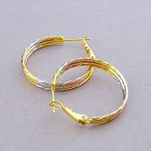 картинка Серьги 'XUPING'  (позолота-родий) от магазина Wolves