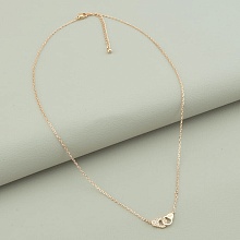 картинка Подвеска 'Saiya' Фианит 41 см (позолота 18к (розовая)) от магазина Wolves