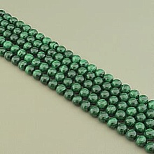 картинка Малахит натуральный, нить 40 см от магазина Wolves