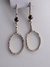 картинка Серьги 'FJ' Сrystal Бижутерный сплав9 3 г от магазина Wolves