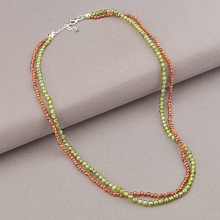 картинка Подвеска 'SUNSTONES' Циркон Серебро(925) 40 см от магазина Wolves