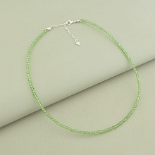 картинка Подвеска 'SUNSTONES' Шпинель Серебро(925) 39 см от магазина Wolves