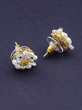 картинка Серьги 'Hand Made' Перламутр Бижутерный сплав5 3 г от магазина Wolves