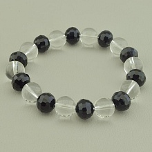 картинка Браслет 'SUNSTONES' Горный хрусталь Чешский хрусталь 18 см от магазина Wolves