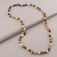 картинка Бусы 'SUNSTONES' Яшма Агат 68 см от магазина Wolves