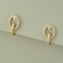 картинка Серьги 'XUPING' Фианит  (позолота 18к) от магазина Wolves