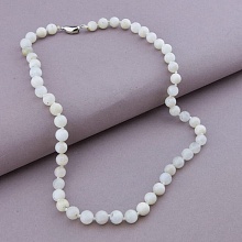 картинка Бусы 'SUNSTONES' Лунный камень Серебро(925) 49 см от магазина Wolves