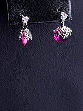 картинка Серьги 'XUPING' Фианит (родий) от магазина Wolves