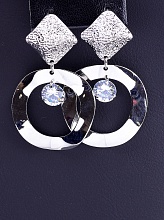 картинка Серьги 'FJ' Фианит от магазина Wolves