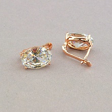 картинка Серьги 'Pataya' Фианит (позолота 18к) от магазина Wolves