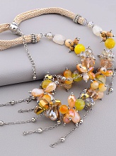 картинка Бусы Агат Чешский хрусталь 55 см от магазина Wolves