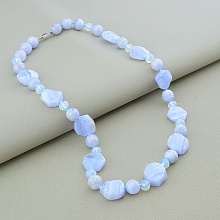 картинка Бусы 'SUNSTONES' Сапфирин Сталь 48 см от магазина Wolves