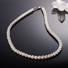 картинка Элитные Бусы Жемчуг 8 мм на карабине от магазина Wolves