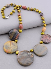 картинка Бусы Яшма 46 см от магазина Wolves