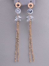 картинка Серьги 'Fashion' Сrystal (позолота 18к) от магазина Wolves