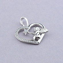 картинка Кулон 'XUPING' Фианит  (родий) от магазина Wolves