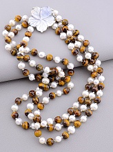 картинка Бусы Жемчуг Тигровый глаз 45 см от магазина Wolves