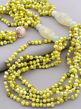 картинка Бусы Жемчуг Нефрит 95 см от магазина Wolves