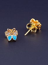 картинка Серьги 'XUPING' Фианит (позолота 18к) от магазина Wolves