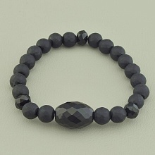 картинка Браслет 'SUNSTONES' Шунгит Чешский хрусталь 18 см от магазина Wolves