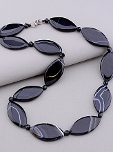 картинка Бусы Агат Чешский хрусталь 56 см от магазина Wolves