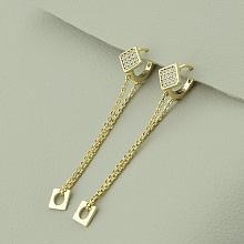 картинка Серьги Фианит 'XUPING' (позолота 18к (лимонная)) от магазина Wolves