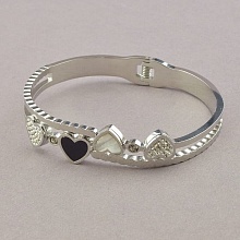 картинка Браслет 'XUPING' Эмаль 18 см (родий) от магазина Wolves