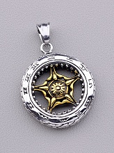 картинка Кулон Медицинская сталь 316L 35x30мм от магазина Wolves