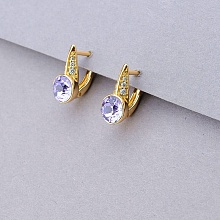 картинка Серьги 'XUPING' Swarovski  (позолота 18к) от магазина Wolves